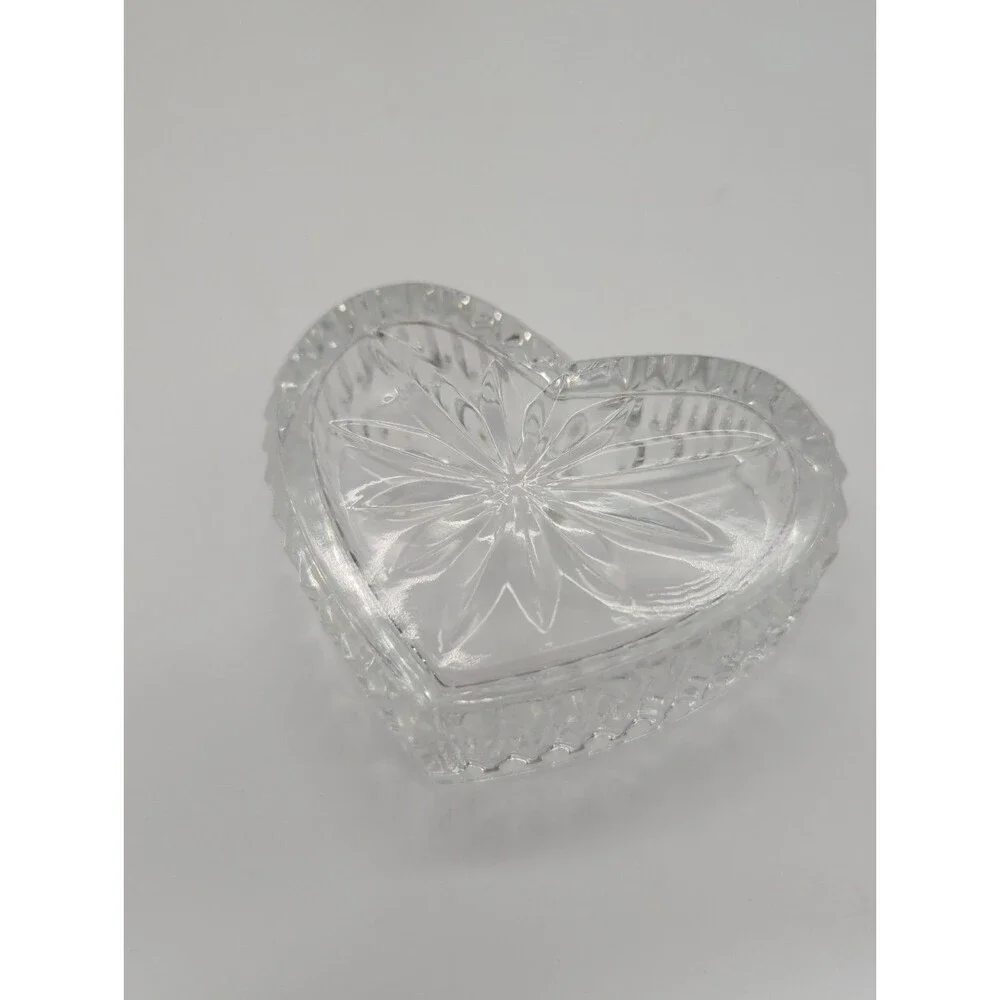 Germany Tritschler Winterhalder Bleikristall Lead Crystal 24% Heart Trinket Box